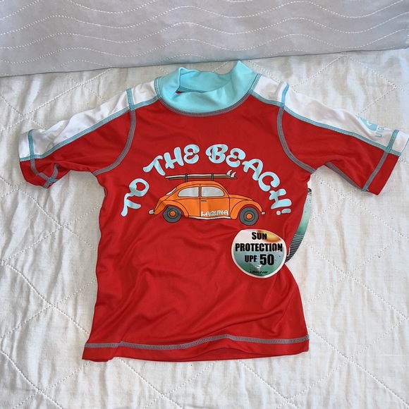 Laguna Boys 2Pc VW Bug To The Beach Boys Swim Set Size 2T NWT - Picture 4 of 17
